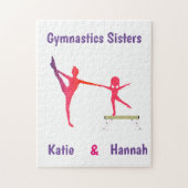 体操シスター名前をカスタムする ジグソーパズル (縦)