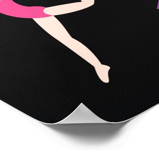 体操シャルボードパーソナライズされた誕生日バナー ポスター (角)