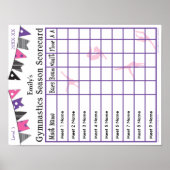 体操シーズンミートスコアカードポスター9オウム2 ポスター (正面)