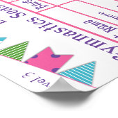 体操シーズンミートスコアカードポスター9 ポスター (角)