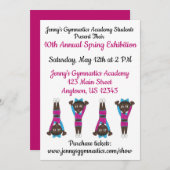 体操ジムアカデミー展示会 招待状 (正面/裏面)