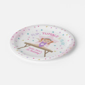 体操ジャンプパーティー赤毛バースデーパーティー ペーパープレート (アングル)