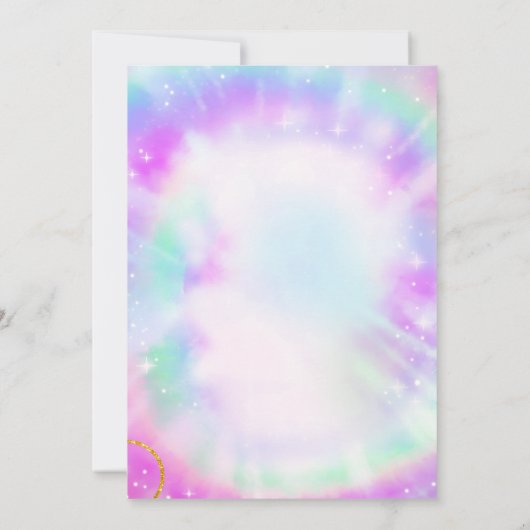 体操ジャンプ誕生日パーティーへの招待 招待状 (裏面)