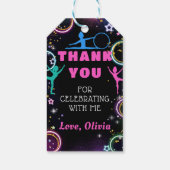 体操ジャンプ遊誕生日ありがとう ギフトタグ (裏面)