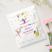 体操ジャンプCartwheels女の子の誕生日パーティー フェイバーバッグ (封をした状態)