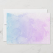 体操ジャンプCartwheels女の子の誕生日パーティー 招待状 (裏面)