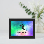 体操スイッチうるう水色 ポストカード (スタンド正面)