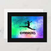 体操スイッチうるう水色 ポストカード (正面/裏面)