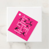 体操スキルクロスワードカスタムメッセージカード フェイバータグ (インサイチュ)