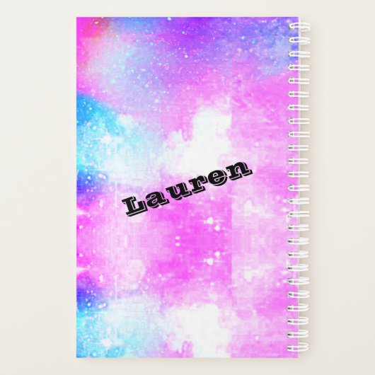 体操スキルクロスワードパーソナライズされたプランナー プランナー手帳 (裏面)