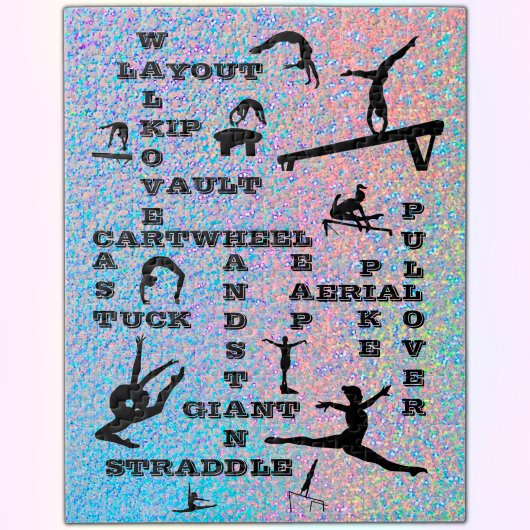 体操スキルクロスワードホログラフィック ジグソーパズル