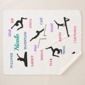 体操スキルタイポグラフィ シェルパブランケット (正面(横))