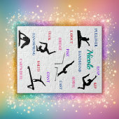 体操スキルタイポグラフィ ジグソーパズル