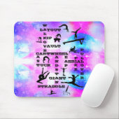 体操スキルホログラムクロスワードマウスパッド マウスパッド (マウス)