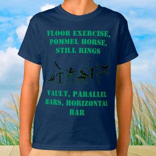 体操スキルTシャツ(後ろに名前入り) Tシャツ