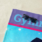 体操スコルピオンパステルビーチタオル（名前あり） ビーチタオル (インサイチュ)