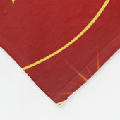 体操スターズイエローアンドレッドフリースブランケット フリースブランケット (角)