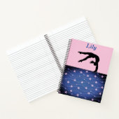 体操スターパーソナライズされたズスパイラルノート ノートブック (内部)