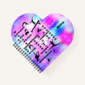 体操スパイラパーソナライズされたル手帳 ノートブック (正面)