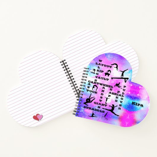 体操スパイラパーソナライズされたル手帳 ノートブック (内部)