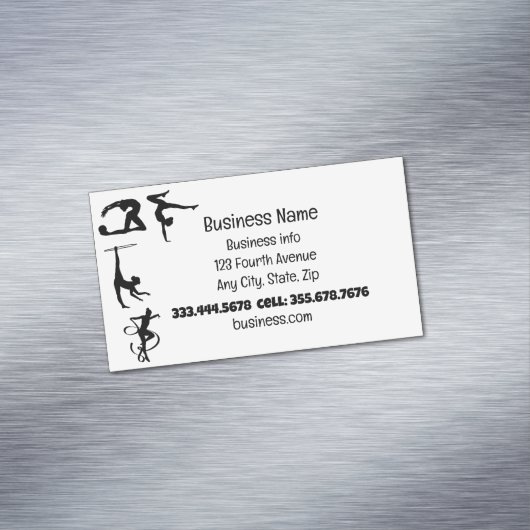 体操スポーツフィットネスライトミック マグネット名刺 (インサイチュ)