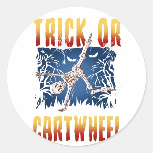 体操スポーツ愛好家スケルトンカーツホイール ラウンドシール (正面)