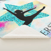 体操スーパースターフリースブランケット シェルパブランケット (3/4)