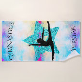 体操スーパースター ビーチタオル (正面)