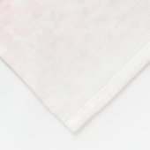 体操ソフト、居心地の良い、ピンクパーソナライズされたのミカン フリースブランケット (角)