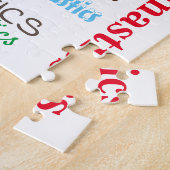 体操タイポグラフィパズル ジグソーパズル (側面)