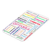 体操タイポグラフィフレキシブルフォトマグネット マグネット (左側)