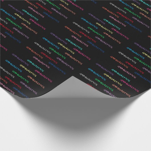 体操タイポグラフィ包装紙 ラッピングペーパー (角)