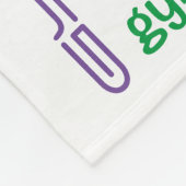 体操タイポグラフィ フリースブランケット (角)