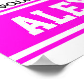 体操タイポグラフィ(モノグラム) ポスター (角)