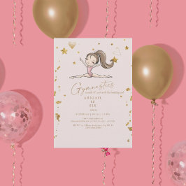体操タンブル&トゥワール誕生日パーティーII 招待状