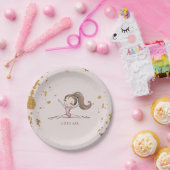 体操タンブル&トワイルバースデーパーティー ペーパープレート (パーティー)