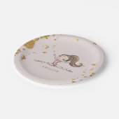 体操タンブル&トワイルバースデーパーティー ペーパープレート (アングル)