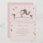 体操タンブル&トワイルバースデーパーティー 招待状 (正面/裏面)