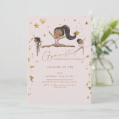 体操タンブルTwirl誕生日パーティーIV 招待状 (スタンド正面)