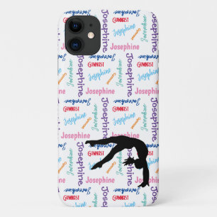 体操ダンス応援彼女の名前とスポーツオールオーバー iPhone 11 ケース