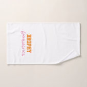 体操チーム名学校カラーズスポーツおもしろい ハンドタオル (ハンドタオル)