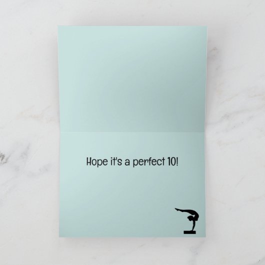 体操デザイングリーティングカード カード (内部)