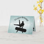 体操デザイングリーティングカード カード (黄色い花)