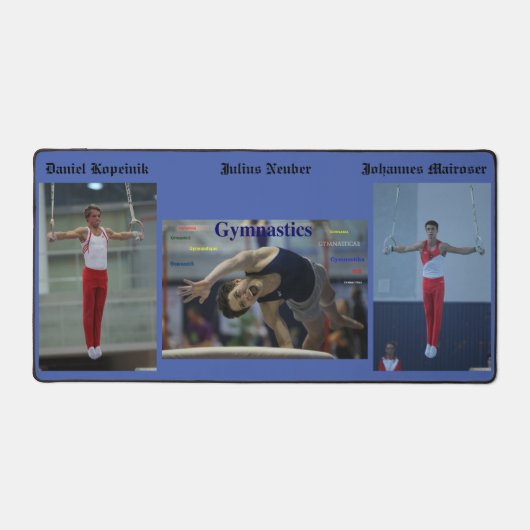 体操デスクマット、ダニエル、ジュリアス、ヨハネス デスクマット (正面)