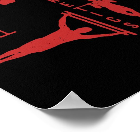 体操トレーニングフィットネスボディウェイトエクササイズ ポスター (角)