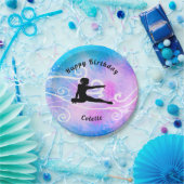 体操ハッピーバースデーカスタムスワール紙プレート ペーパープレート (パーティー)