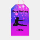 体操ハッピーバースデー ギフトタグ (正面)