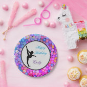 体操ハッピーバースデー パーソナライズされた ペーパープレート (パーティー)