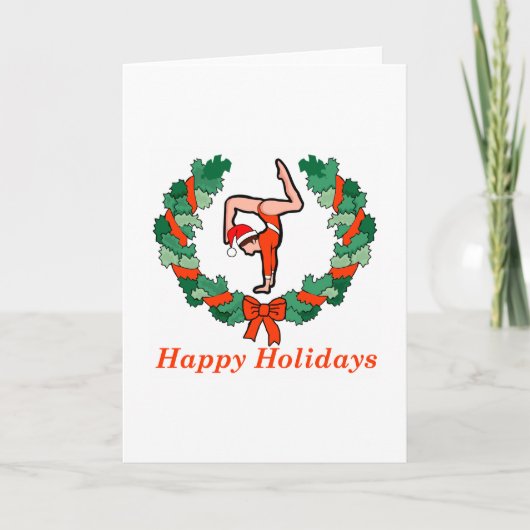 体操ハッピーホリデーズリース シーズンカード (正面)