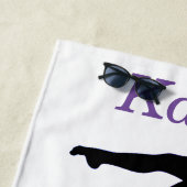 体操ハンドスプリングオーバーハートビーチタオル ビーチタオル (インサイチュ)